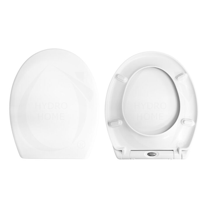 Copriwater Universale Ovale Soft Close e Sgancio Rapido termoindurente bianco - immagine 1