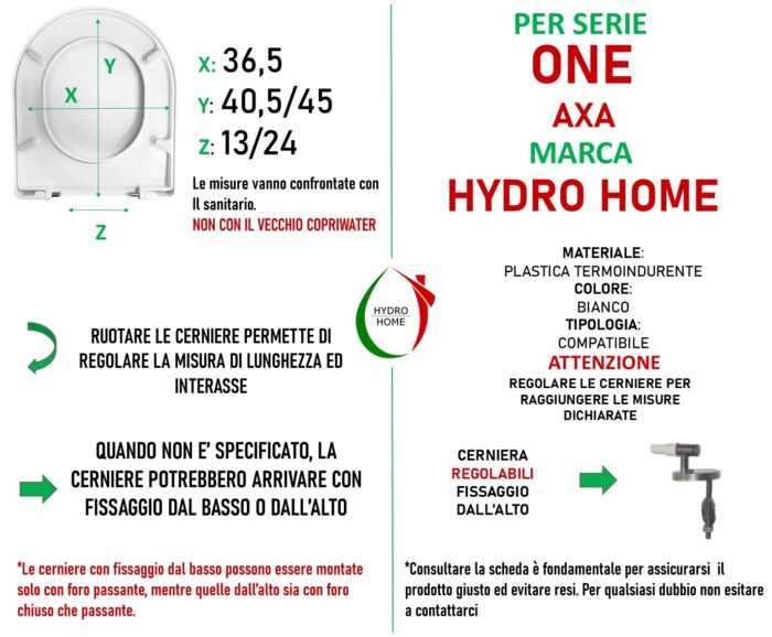 Copriwater One Axa termoindurente avvolgente bianco - immagine 2
