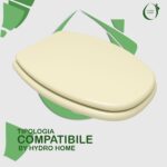 Copriwater Italica Pozzi Ginori legno rivestito in resina poliestere Champagne - immagine 3