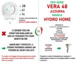 Copriwater Vera 48 Azzurra termoindurente bianco come originale - immagine 2