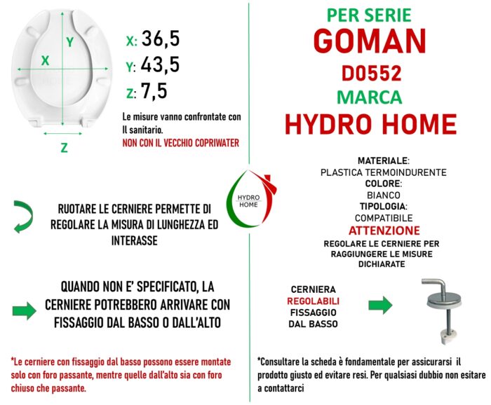 Copriwater Disabili Goman D0552 termoindurente bianco - immagine 2