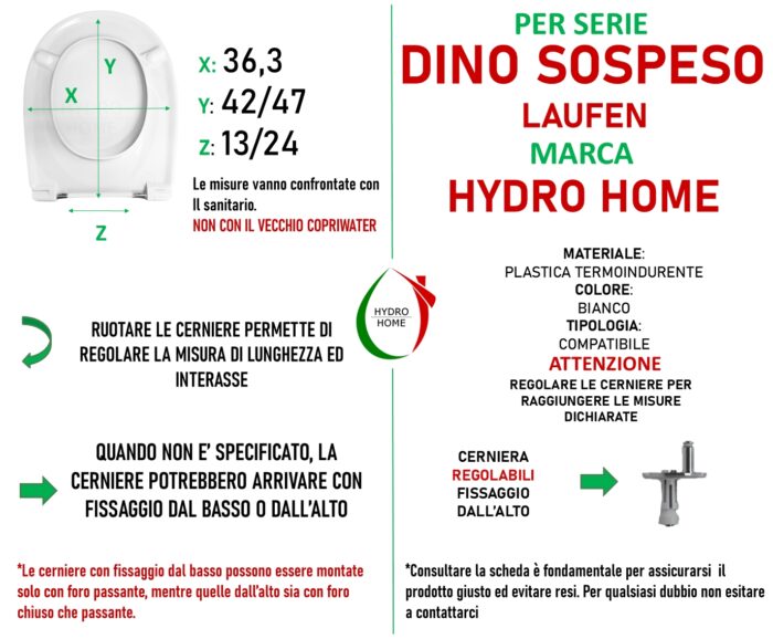 Copriwater Dino Sospeso Laufen termoindurente bianco - immagine 2