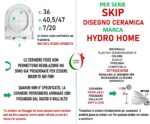 Copriwater Skip Disegno Ceramica termoindurente Soft Close Sgancio Rapido bianco - immagine 2
