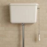 Catenella a maglia ovale con Pull in ceramica bianco per cassetta wc alta - immagine 3