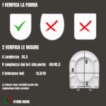 Copriwater HH375 fissaggio dall'alto compatibile con vari modelli termoindurente bianco - immagine 3