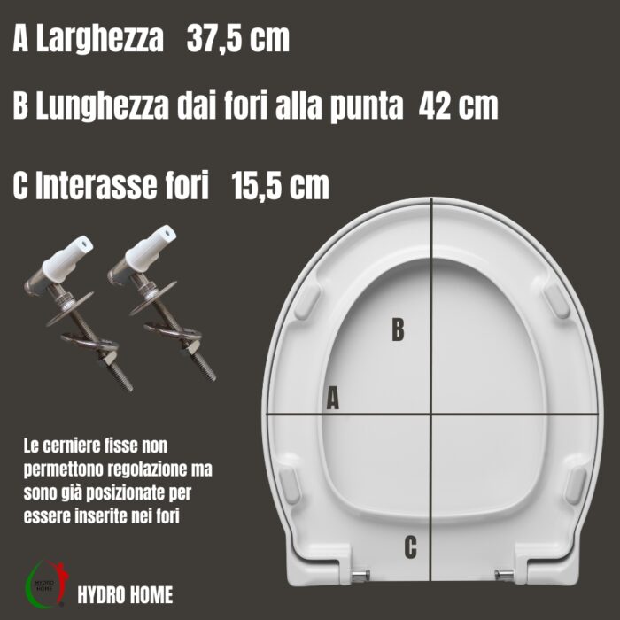 Copriwater Panorama GSI termoindurente bianco come originale - immagine 2
