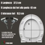 Copriwater Panorama GSI termoindurente Soft Close bianco come originale - immagine 2