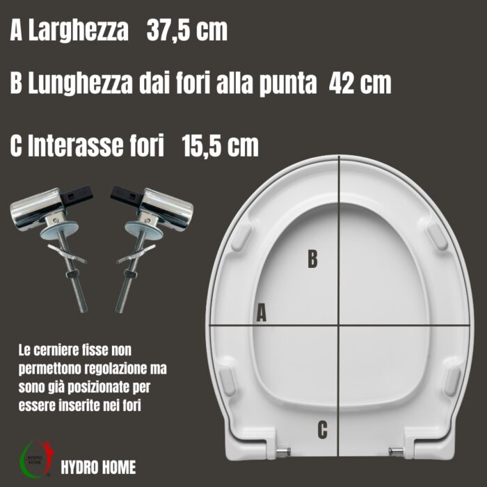 Copriwater Panorama GSI termoindurente Soft Close bianco come originale - immagine 2