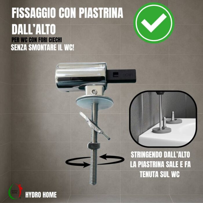 Copriwater Panorama GSI termoindurente Soft Close bianco come originale - immagine 5