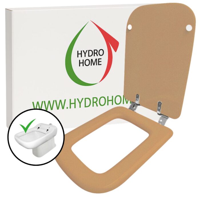 Copriwater Conca Ideal Standard legno rivestito resina poliestere come originale - immagine 19
