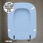 Copriwater Conca Ideal Standard legno rivestito resina poliestere come originale - immagine 24