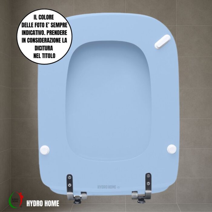 Copriwater Conca Ideal Standard legno rivestito resina poliestere come originale - immagine 24