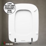 Copriwater Conca Ideal Standard legno rivestito resina poliestere come originale - immagine 25