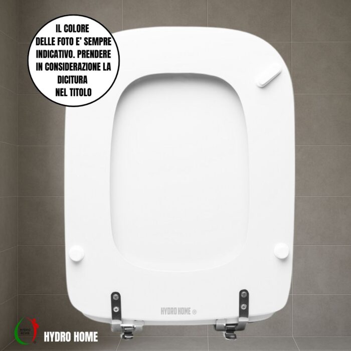 Copriwater Conca Ideal Standard legno rivestito resina poliestere come originale - immagine 25