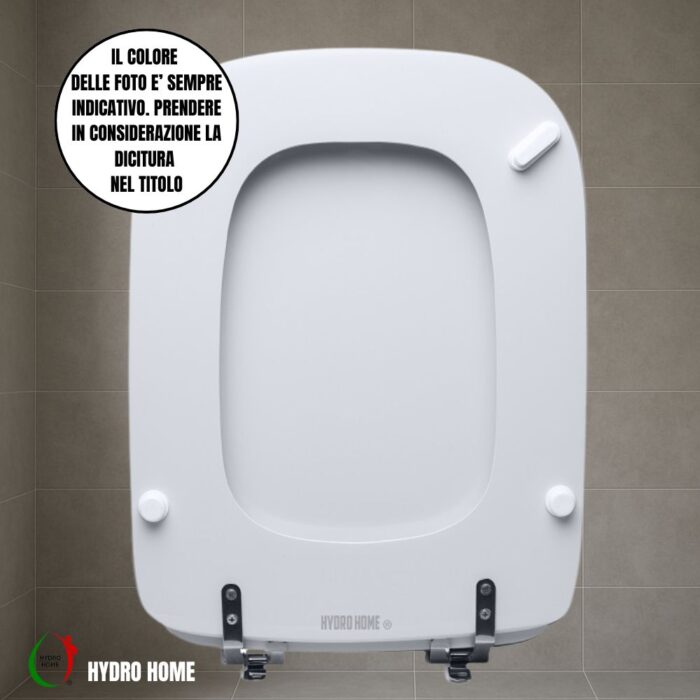 Copriwater Conca Ideal Standard legno rivestito resina poliestere come originale - immagine 26