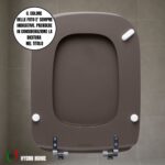 Copriwater Conca Ideal Standard legno rivestito resina poliestere come originale - immagine 29
