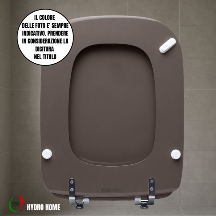 Copriwater Conca Ideal Standard legno rivestito resina poliestere come originale - immagine 29