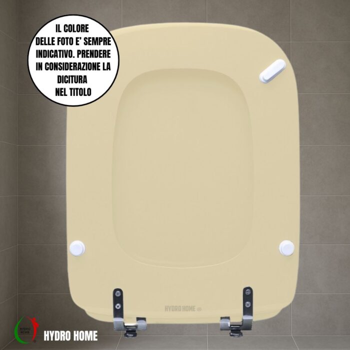 Copriwater Conca Ideal Standard legno rivestito resina poliestere come originale - immagine 30