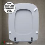 Copriwater Conca Ideal Standard legno rivestito resina poliestere come originale - immagine 31