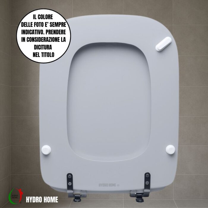 Copriwater Conca Ideal Standard legno rivestito resina poliestere come originale - immagine 31
