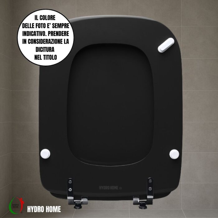 Copriwater Conca Ideal Standard legno rivestito resina poliestere come originale - immagine 35