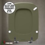 Copriwater Conca Ideal Standard legno rivestito resina poliestere come originale - immagine 38