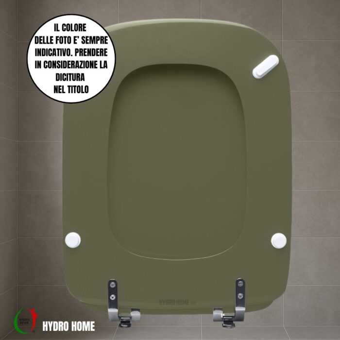 Copriwater Conca Ideal Standard legno rivestito resina poliestere come originale - immagine 38