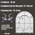 Copriwater Clodia Dolomite termoindurente bianco - immagine 2