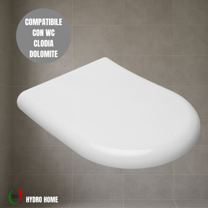 Copriwater Clodia Dolomite termoindurente bianco - immagine 6