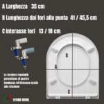 Copriwater Clodia Dolomite termoindurente bianco Soft Close - immagine 2