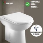 Copriwater Clodia Dolomite termoindurente bianco Soft Close - immagine 3