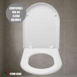 Copriwater Clodia Dolomite termoindurente bianco Soft Close - immagine 6