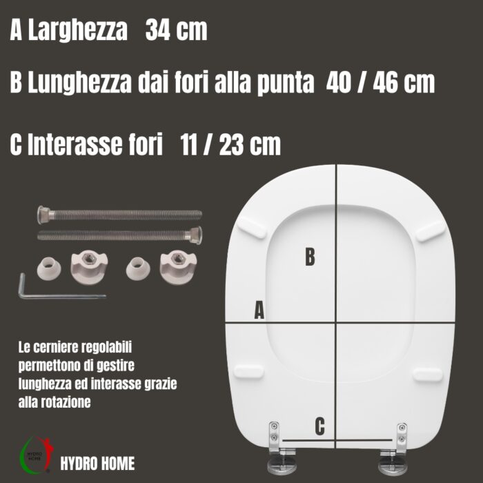 Copriwater Tesi Ideal Standard legno rivestito in resina poliestere Bianco I.S. - immagine 2