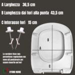 Copriwater Suite Ideal Standard termoindurente bianco Sgancio Rapido - immagine 3