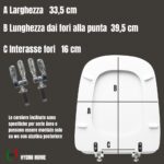 Copriwater Aero Ideal Standard legno rivestito in resina poliestere bianco come originale - immagine 2
