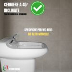 Copriwater Aero Ideal Standard legno rivestito in resina poliestere bianco come originale - immagine 3