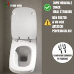 Copriwater Aero Ideal Standard legno rivestito in resina poliestere bianco come originale - immagine 4