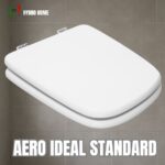 Copriwater Aero Ideal Standard legno rivestito in resina poliestere bianco come originale - immagine 5