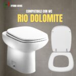 Copriwater Rio Dolomite termoindurente bianco - immagine 5