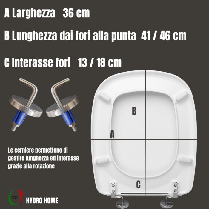 Copriwater Fantasia 2 Pozzi Ginori termoindurente bianco - immagine 2