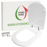 Copriwater Gemma 2 Dolomite legno rivestito in resina poliestere bianco