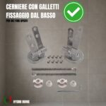 Copriwater Gemma 2 Dolomite legno rivestito in resina poliestere bianco - immagine 3