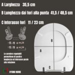 Copriwater Quadrarco Dolomite legno rivestito in resina poliestere bianco - immagine 2