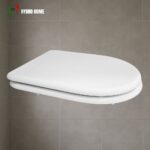 Copriwater Quadrarco Dolomite legno rivestito in resina poliestere bianco - immagine 5