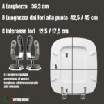 Copriwater Rio Dolomite legno verniciato Bianco economico - immagine 2