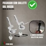 Copriwater Universale legno verniciato Champagne economico - immagine 3