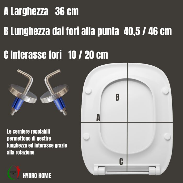 Copriwater Fantasia 2 a Terra Slim Pozzi Ginori termoindurente bianco - immagine 2