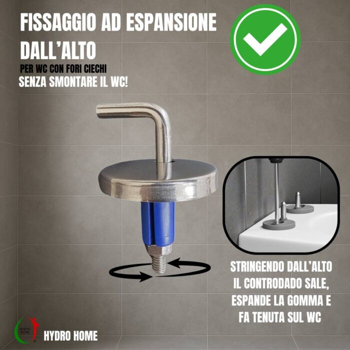 Copriwater Fantasia 2 a Terra Slim Pozzi Ginori termoindurente bianco - immagine 4