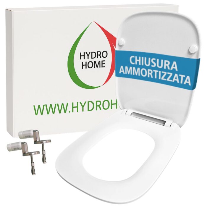 Copriwater Fantasia 2 a Terra Slim Pozzi Ginori termoindurente bianco Soft Close - immagine 1
