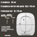 Copriwater Fantasia 2 a Terra Slim Pozzi Ginori termoindurente bianco Soft Close - immagine 2